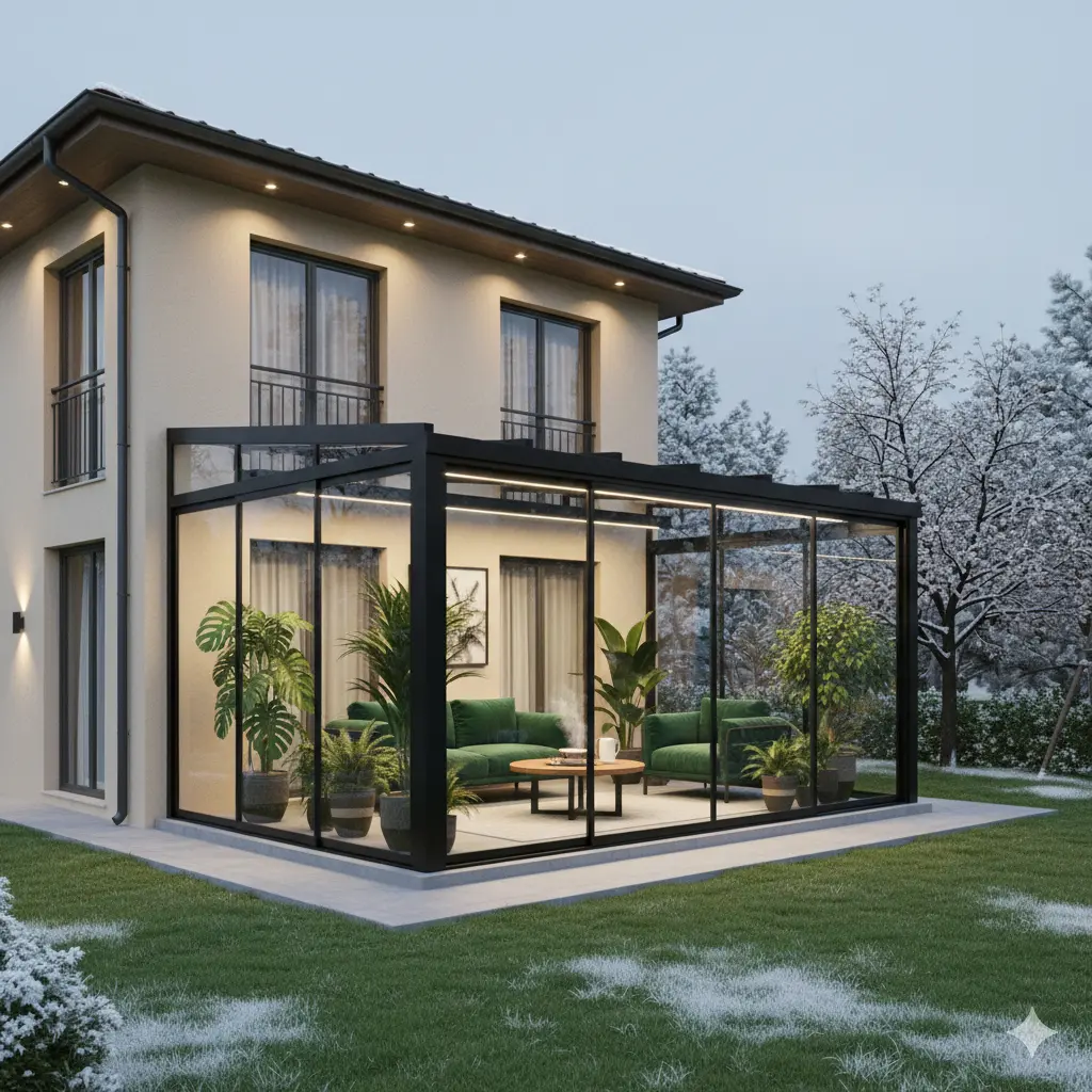 Kış Bahçesi Pergole Cam Tavan ve Cam Çatı Sistemleri Toptan Üretici  Ventiso