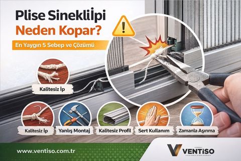 Plise Sineklik İpi Neden Kopar En Yaygın 5 Sebep ve Çözümü