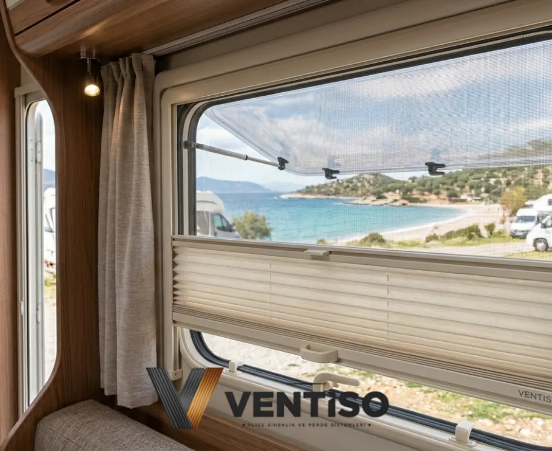 Zonguldak plise karavan perdesi malzeme görseli